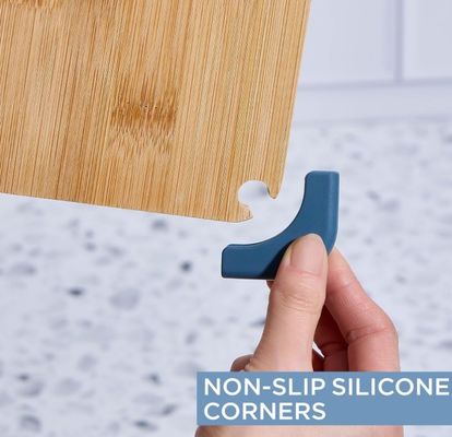 Set di tavola da taglio in bambù sostenibile per cucina