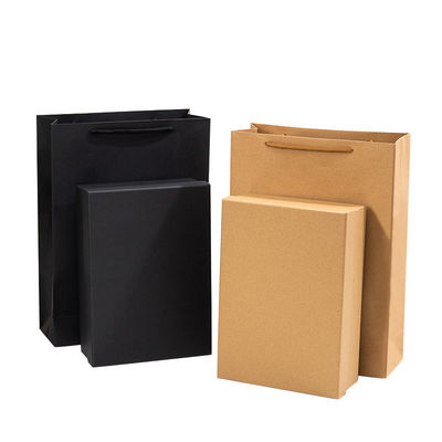 Stampa a mano con laminazione lucida Cartone bianco Kraft riciclato Cartoni artigianali