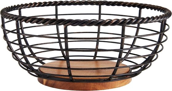 Cucina e soggiorno compatta piatta vaschetta di frutta in legno per risparmiare spazio