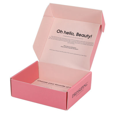 Customized Matt Lamination Printing Pink Cosmetic Set Confezione per la cura della pelle