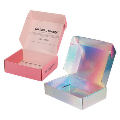 Customized Matt Lamination Printing Pink Cosmetic Set Confezione per la cura della pelle