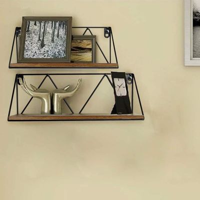 Ripiani galleggianti regolabili Set di 2 per camera da letto bagno soggiorno cucina e ufficio Disegno di risparmio di spazio