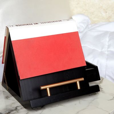 Campione gratuito Libro di ricette pieghevole Stand per la cucina Contatore triangolo portapagine