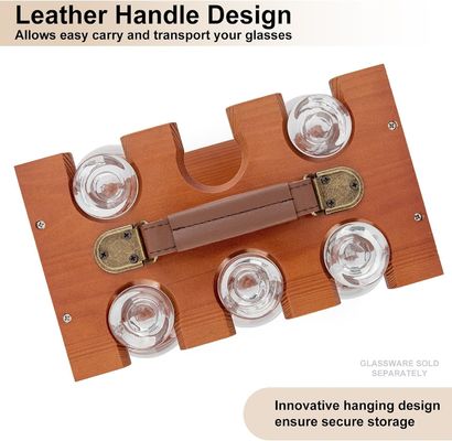 Tenitore di asciugatura di vetri verniciati a livello singolo per bicchieri di degustazione del bourbon whisky