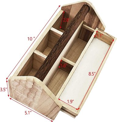 Ordine personalizzato accettato Scatola per attrezzi artigianali con legno di pino/bamboo