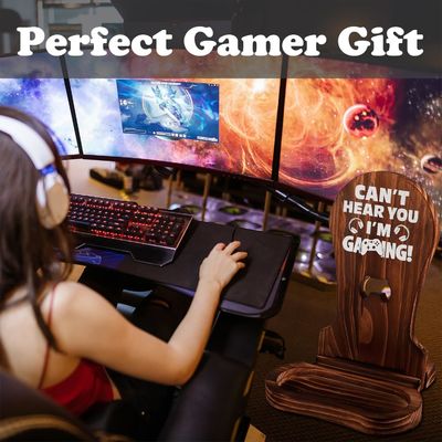 Hotel Casa Decorazione Bagno Etui per cuffie in legno Decorazioni per giocatori Ragazzo adolescente