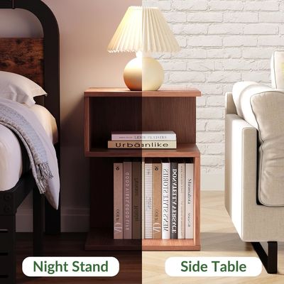 Piccoli spazi Arredamento per camera da letto Minimalista 3 Livello Tavolo di fine con deposito aperto Tavolo a letto