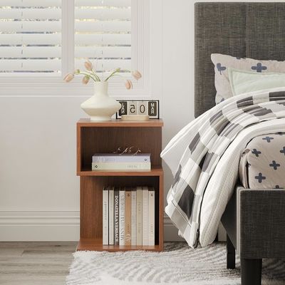 Piccoli spazi Arredamento per camera da letto Minimalista 3 Livello Tavolo di fine con deposito aperto Tavolo a letto