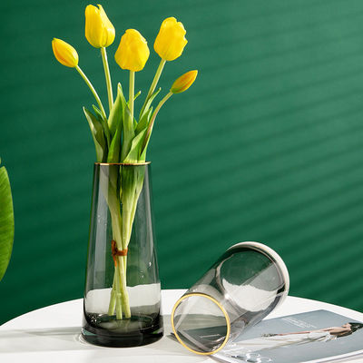 Vaso decorativo di fiori di lusso stile di design moderno per le nozze su piani alti