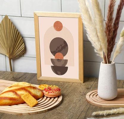 Disegno di taglio in legno a forma di arcobaleno per la decorazione della cucina domestica