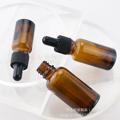 5 ml 10 ml 15 ml 20 ml 30 ml 50 ml 100 ml Bottiglia gocciolante in vetro ambra con vaso di vetro per alimenti