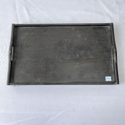 Stampa a tela di seta colazione naturale vassoio da letto in legno con gambe pieghevoli Servizio cucina