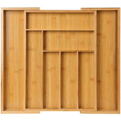 Organizzatore di cassetti in bambù regolabile per fast food e takeaway di Vitalucks