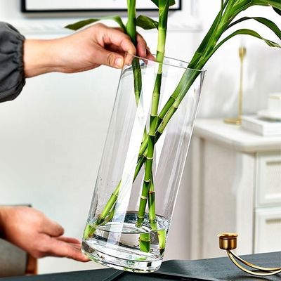 Vaso di vetro trasparente per decorazioni di ogni stagione di 10-20 cm di diametro