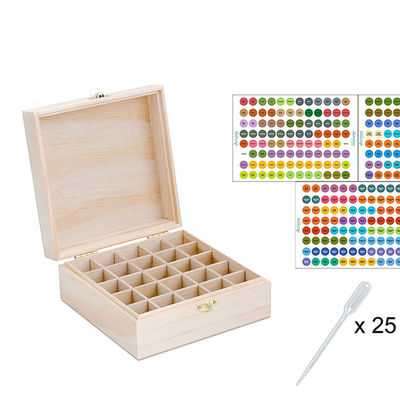 Scatola di imballaggio in legno con divisori