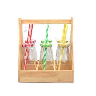 Vaso di vetro elegante e trasparente con coperchio in plastica colorata 100% sicuro per gli alimenti