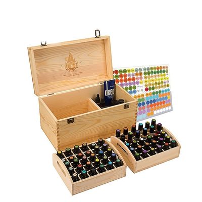 Scatola di legno fatta a mano per oli essenziali personalizzabile e accetta ordini personalizzati
