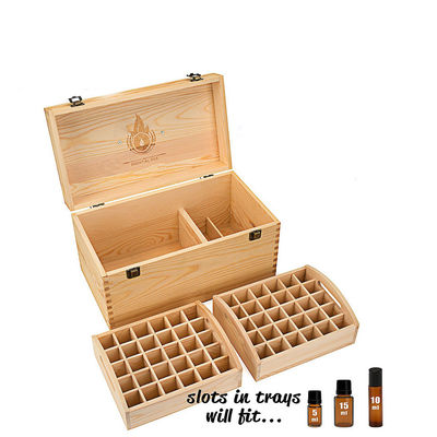 Scatola di legno fatta a mano per oli essenziali personalizzabile e accetta ordini personalizzati