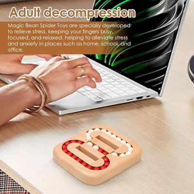 Unisex 202405 Legno Piastrelle Labirinto del cervello Gioco per anziani Adulti più anziani Giocattoli di puzzle facili per l'Alzheimer