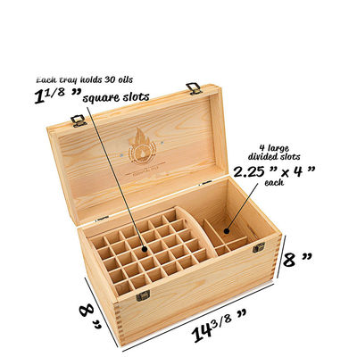 Scatola di legno fatta a mano per oli essenziali personalizzabile e accetta ordini personalizzati