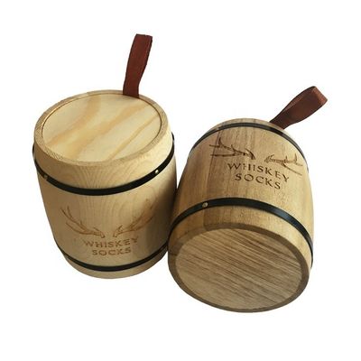 Logo personalizzato Acceptabile Te' Legnoso Caffè Zucchero Canister Set Forma Barile