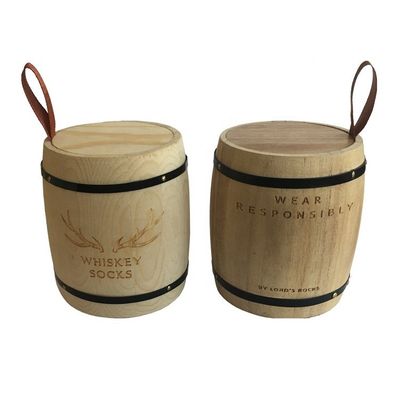 Logo personalizzato Acceptabile Te' Legnoso Caffè Zucchero Canister Set Forma Barile