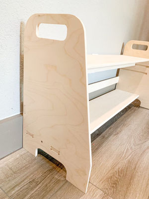 Mobili in legno Montessori staccabili per bambini Panca per scarpe in soggiorno Sala giochi