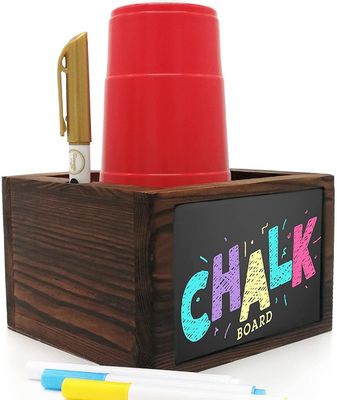 Supporto coppa monouso a doppio pino bianco per distribuzione di utensili da festa rustici