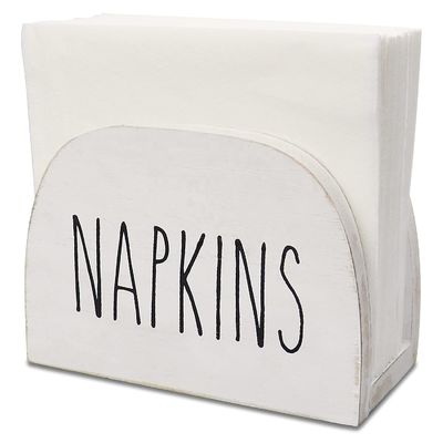 Tenitore di tovagliolo bruciato personalizzato per banconi da cucina 15x11x7.6cm Legno massello per tutte le stagioni