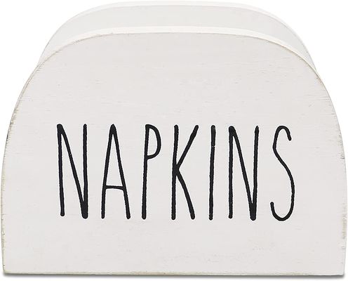 Tenitore di tovagliolo bruciato personalizzato per banconi da cucina 15x11x7.6cm Legno massello per tutte le stagioni