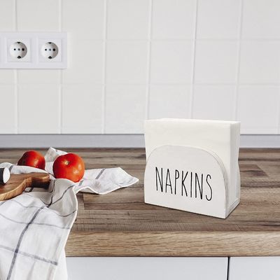 Tenitore di tovagliolo bruciato personalizzato per banconi da cucina 15x11x7.6cm Legno massello per tutte le stagioni