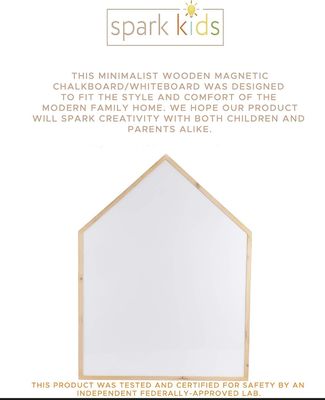 Negozi di regali Casa a forma di magnete Disegno su lavagna Tavolo bianco per stile di design moderno