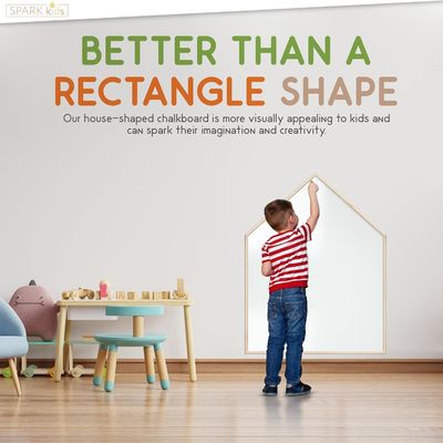 Negozi di regali Casa a forma di magnete Disegno su lavagna Tavolo bianco per stile di design moderno