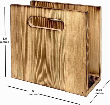 Tenitore di tovagliolo rustico personalizzabile per la decorazione di case agricole