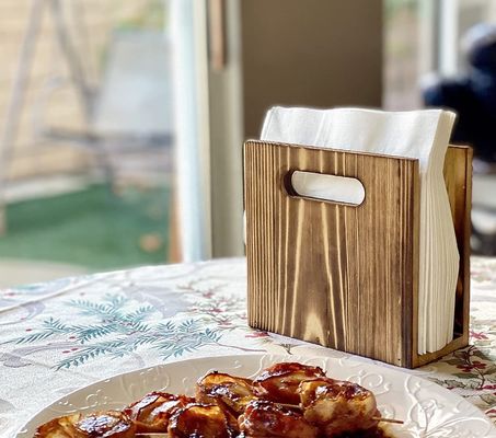 Tenitore di tovagliolo rustico personalizzabile per la decorazione di case agricole