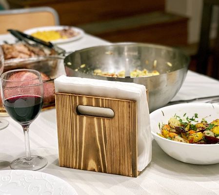 Tenitore di tovagliolo rustico personalizzabile per la decorazione di case agricole