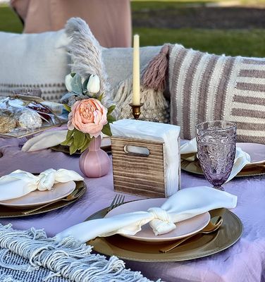 Tenitore di tovagliolo rustico personalizzabile per la decorazione di case agricole