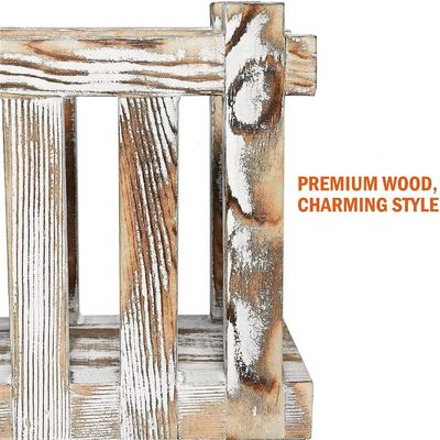 Tenitori di tovaglioli in legno in stile rustico per i ristoranti