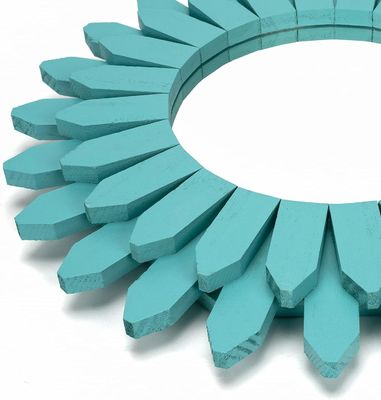 Specchietto da parete decorativo in bianco o il tuo colore 12 pollici di legno rustico stile Boho