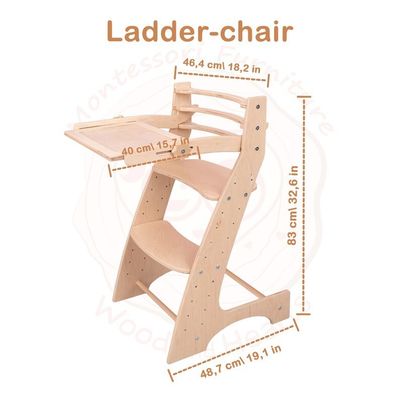 Sedile da scrivania in legno regolabile per tutte le stagioni