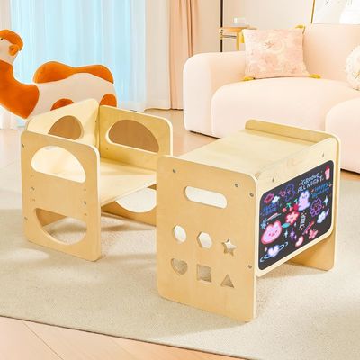 Legno personalizzato Bambini di 1-3 anni Altezza regolabile Sedile di gradino Scaffale per soggiorno