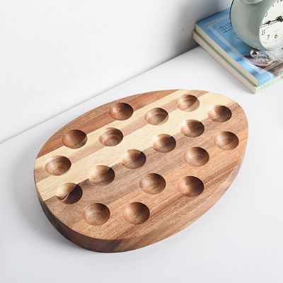 Attrezzi per l'impressione su tela di seta di uova vassoio di uova di legno per la cucina e il rifornimento in frigorifero