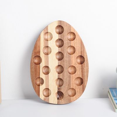 Attrezzi per l'impressione su tela di seta di uova vassoio di uova di legno per la cucina e il rifornimento in frigorifero