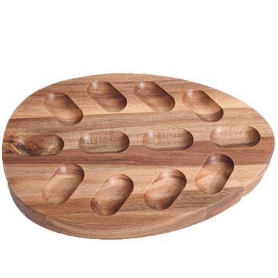 Attrezzi per l'impressione su tela di seta di uova vassoio di uova di legno per la cucina e il rifornimento in frigorifero