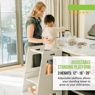 Logo personalizzato Acceptabile Gray Child Standing Tower per bambini in stile Montessori