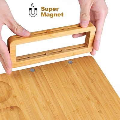 Coltelli da formaggio in acciaio inossidabile Set di carte di formaggio in bambù per la cioccolata e la preparazione