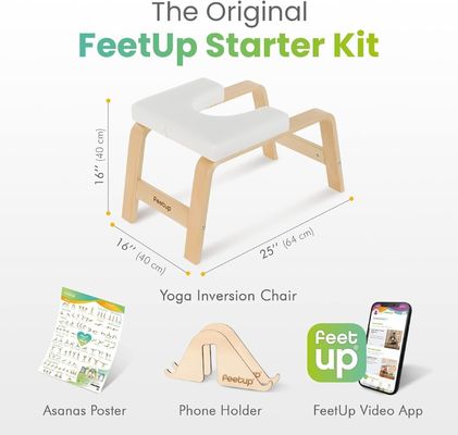 Imballaggio per la posta e banco per testa di yoga in legno per il rafforzamento del nucleo negli esercizi di yoga