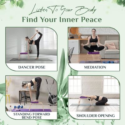 Imballaggio per la posta e banco per testa di yoga in legno per il rafforzamento del nucleo negli esercizi di yoga