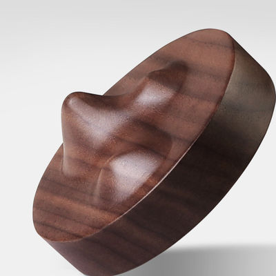 3D scultura Black Walnut Beech Wooden Cup Mat Coaster per design creativo in stile moderno