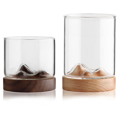 3D scultura Black Walnut Beech Wooden Cup Mat Coaster per design creativo in stile moderno